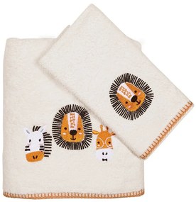 Πετσέτες Βρεφικές 4850 Baby Smile (Σετ 2τμχ) Ecru-Orange Das Home Σετ Πετσέτες 70x140cm 100% Βαμβάκι