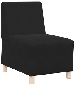 vidaXL Καθίσμα Σαλονιού Μαύρο 55 x 74 x 82 εκ. Βελούδο