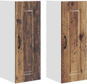 vidaXL Πάνελ πλυντηρίου πιάτων Kalmar 2 pcs Παλιό ξύλο