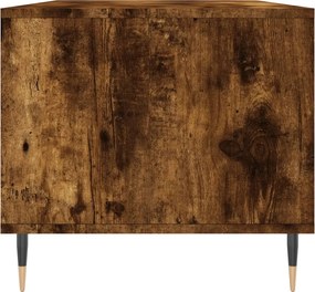 vidaXL Τραπεζάκι Σαλονιού Καπνιστή Δρυς 90x49x45 εκ. Επεξεργασμ. Ξύλο