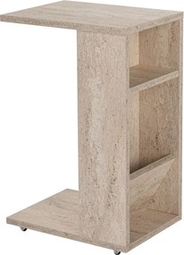 Βοηθητικό Τραπεζάκι Τραβερτίνη DRANA 30x40x63