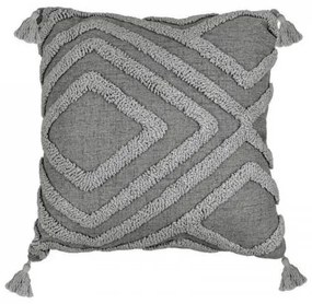 ΔΙΑΚΟΣΜΗΤΙΚΟ ΜΑΞΙΛΑΡΙ Fylliana Ruby ΓΚΡΙ ΧΡΩΜΑ 43x43x10εκ 374-225-535