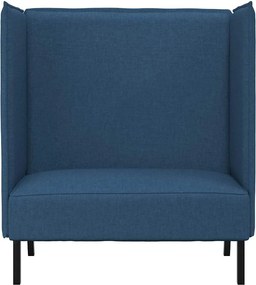 vidaXL Καναπές Υψηλής Πλάτης 101cm Μπλε ύφασμα