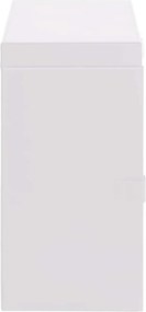 vidaXL Κοσμηματοθήκη 6 Επιπέδων με καθρέφτη Κλειδώσιμο Λευκό