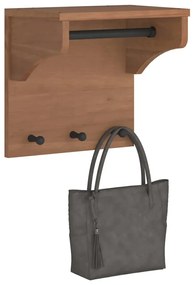 Επίτοιχη κρεμάστρα παλτών SANDNES 43x30x42 εκ. Πεύκο μασίφ ξύλο