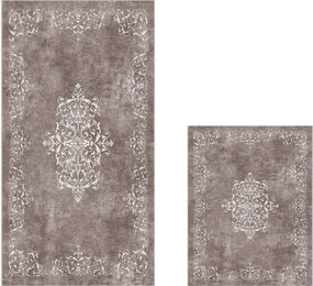 Bathmat Set (2 Pieces) 510616 - Taupe Grey Taupe Grey