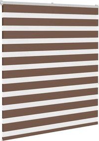 vidaXL Ζέβρα τυφλή Καφέ Πλάτος υφάσματος 120,9 εκ. Πολυεστέρας