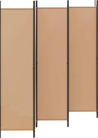 vidaXL Διαχωριστικό Δωματίου 6-Πάνελ Μπεζ 300 x 200 cm Ύφασμα