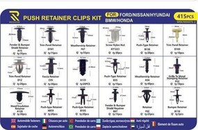 P.R.C. Various Assortments Σετ Κλιπς Αυτοκινήτων 415τμχ