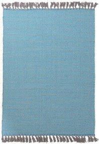 Χαλί Urban Cotton Kilim Δ &#8211; Houndstooth Caribbean Sea Royal Carpet &#8211; 130×190 cm 130X190