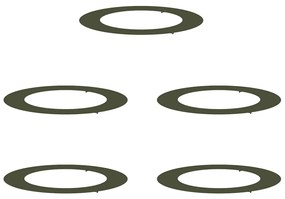 vidaXL Flat Tree Ring 5 τμχ, Ελιά Ø60/90 εκ., Σίδερο