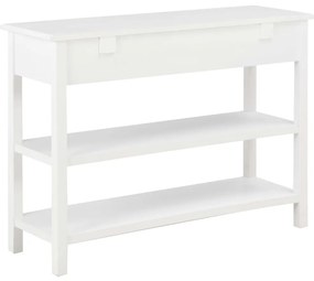 vidaXL Κονσόλα Λευκή 110 x 35 x 80 εκ. από MDF