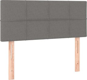 vidaXL Κρεβάτι Boxspring με Στρώμα Σκούρο Γκρι 80x200 εκ. Υφασμάτινο