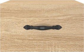 vidaXL Κομοδίνα Επιτοίχια 2 τεμ. Sonoma Δρυς 35 x 35 x 20 εκ.