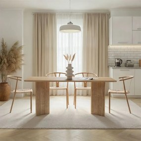 Τραπέζι Linza Megapap χρώμα honey oak 180x90x75εκ.