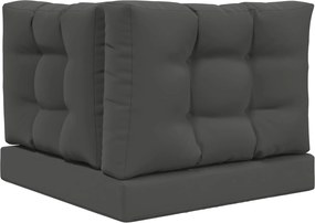 vidaXL Μαξιλάρι Καναπέ Εξωτερικού Χώρου 3 pcs Ανθρακί Πολυεστέρας