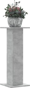 vidaXL Βάσεις Φυτών 2 τεμ. Γκρι Σκυρ. 30x30x80 εκ. Επεξεργασμένο Ξύλο