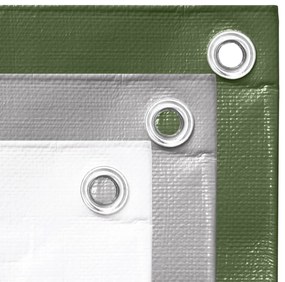 vidaXL Μουσαμάς Γκρι 260 γρ./μ.² 4x6 μ. από HDPE