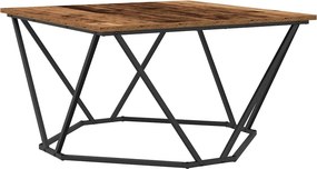 vidaXL Τραπεζάκι σαλονιού Παλιό Ξύλο 80 x 80 x 45 cm