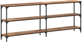 vidaXL Τραπέζι κονσόλας Παλιό Ξύλο 200 x 29 x 75 cm