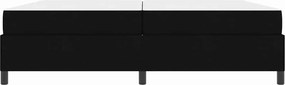 vidaXL Κρεβάτι με ελατήρια Μαύρο 200 x 200 cm ύφασμα