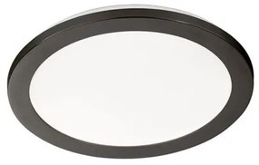 Πλαφονιέρα Φωτιστικό Οροφής LED 15W Flat Μαύρο 3000K 820101 Fischer Honsel-820101-Μαύρο 820101