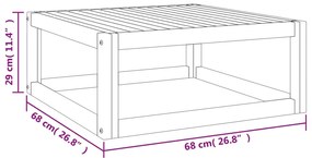 ΤΡΑΠΕΖΑΚΙ ΣΑΛΟΝΙΟΥ 68 X 68 X 29 ΕΚ. ΑΠΟ ΜΑΣΙΦ ΞΥΛΟ ΑΚΑΚΙΑΣ 360024