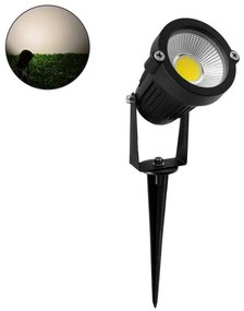 Προβολάκι Κήπου Καρφί 10W IP67 4500K Dimmable Μαύρο 75582 Globostar-75582-Μαύρο 75582