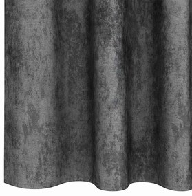vidaXL Κουρτίνα με κουρτίνες 2 pcs Γκρι 245 x 140 εκ. Βελούδο