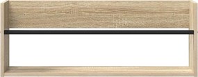 vidaXL Ράφι Περιοδικών Δρύς Sonoma 80 x 12 x 30 εκ Επεξεργασμένο ξύλο