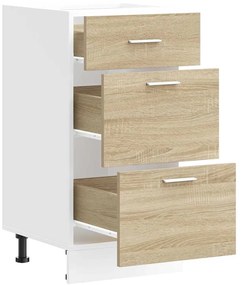 Κάτω ντουλάπι Sonoma Oak 40x46x81,5 cm Κατασκευασμένο ξύλο - Καφέ