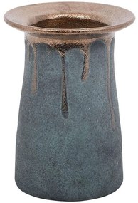 Βάζο 0046-124-003 15x21cm Blue-Bronze Ceramic