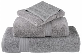 vidaXL Πετσέτες Μπάνιου Premium SOLUND 4 Τεμ Γκρι 100x150 εκ 600 γρ/μ²