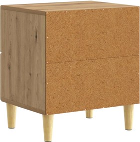 vidaXL Κομοδίνο 2 τεμ. Artisan Δρυς 43 x 34,5 x 48 εκ
