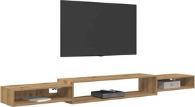 vidaXL Κρεμαστός θρανίο τηλεόρασης Επιτοίχιο Artisan Δρυς