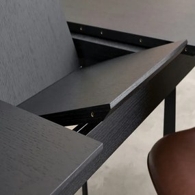 Tokyo Dining Table Black Oak 200/250x100