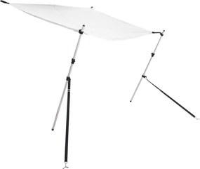 vidaXL Επέκταση Σκιάστρου Σχήμα Τ Λευκή 170x208x(115-183) εκ.