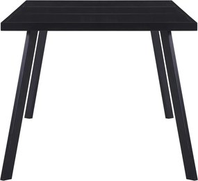 vidaXL Τραπεζαρία Μαύρη 160 x 80 x 75 εκ. από Ψημένο Γυαλί