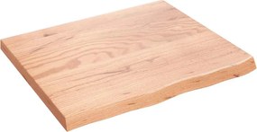 vidaXL Πάγκος Μπάνιου Αν. Καφέ 60x50x(2-4) εκ. Επεξεργ. Μασίφ Ξύλο