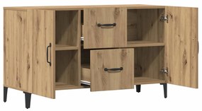 vidaXL Σκευοθήκη Δρυς τεχνίτης 100x36x60 cm Κατασκευασμένο ξύλο