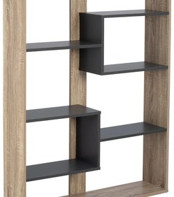 Βιβλιοθήκη Marceline 100Χ21Χ124,5 Γκρι