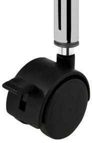 vidaXL Τρόλεϊ με 4 Συρτάρια Φορητό Λευκό Πλαστικό