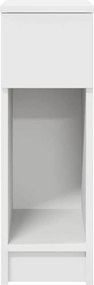 vidaXL Κομοδίνα με συρτάρι 2 τεμάχια Λευκό 20x36x60 cm