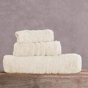 Πετσέτα Aria Ecru Ρυθμός Body 75x150cm 100% Cotton Foam