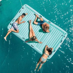 Φουσκωτό Στρώμα Intex Water Lounge 310 x 183 cm Λευκό Τυρκουάζ
