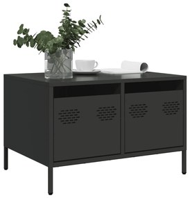 Έπιπλο Τηλεόρασης Μαύρο 68x50x43,5 εκ. Χάλυβας Ψυχρής Έλασης