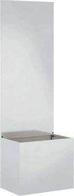 vidaXL Οθόνη Ιδιωτικότητας Κήπου Ασημί 50 x 32 x 150 εκ