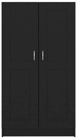 vidaXL Βιβλιοθήκη Μαύρη 82,5 x 30,5 x 150 εκ. Επεξ. Ξύλο