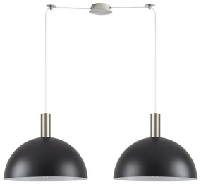 SE21-NM-4-NM2-MS40 ADEPT TUBE Nickel Matt Pendant Black Metal Shade+ HOMELIGHTING 77-8409