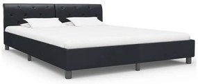 vidaXL Πλαίσιο Κρεβατιού Μαύρο 180 x 200 εκ. από Συνθετικό Δέρμα